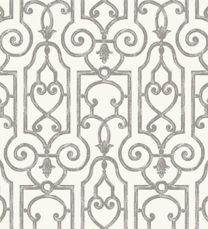 Papel pintado ornamental clásico Shabby Chic - Febre 564541