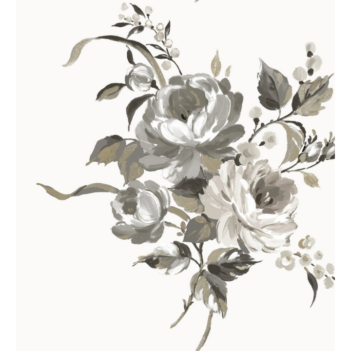 Papel pintado ramillete de rosas románticas al óleo - Belisa 564547