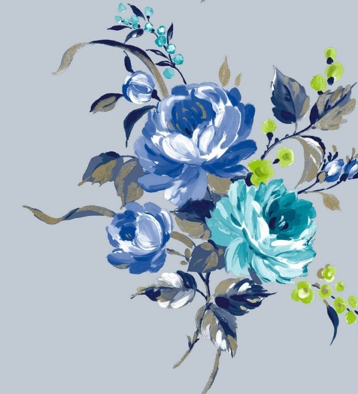 Papel pintado ramillete de rosas románticas al óleo - Belisa 564548