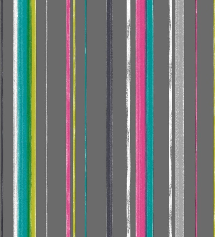 Papel pintado rayas de acuarela desiguales modernas - Raya Belisa 564550