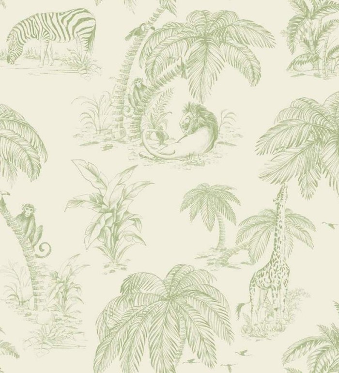 Papel pintado escenas de la sabana africana a carboncillo - Moremi 564577