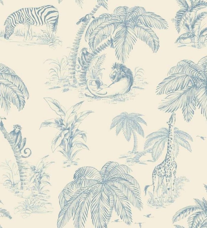 Papel pintado escenas de la sabana africana a carboncillo - Moremi 564578