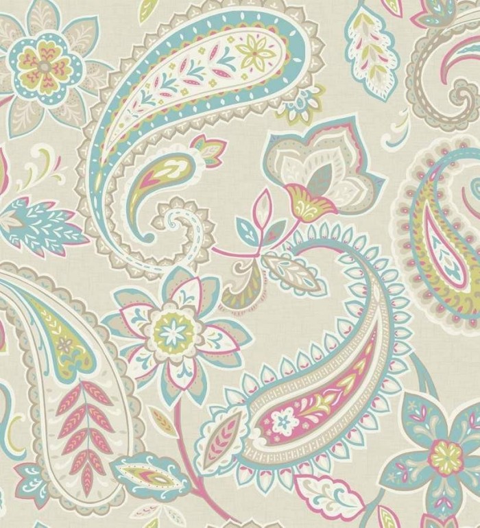 Papel pintado motivos cashmere diseño vintage - Ganesha 564582