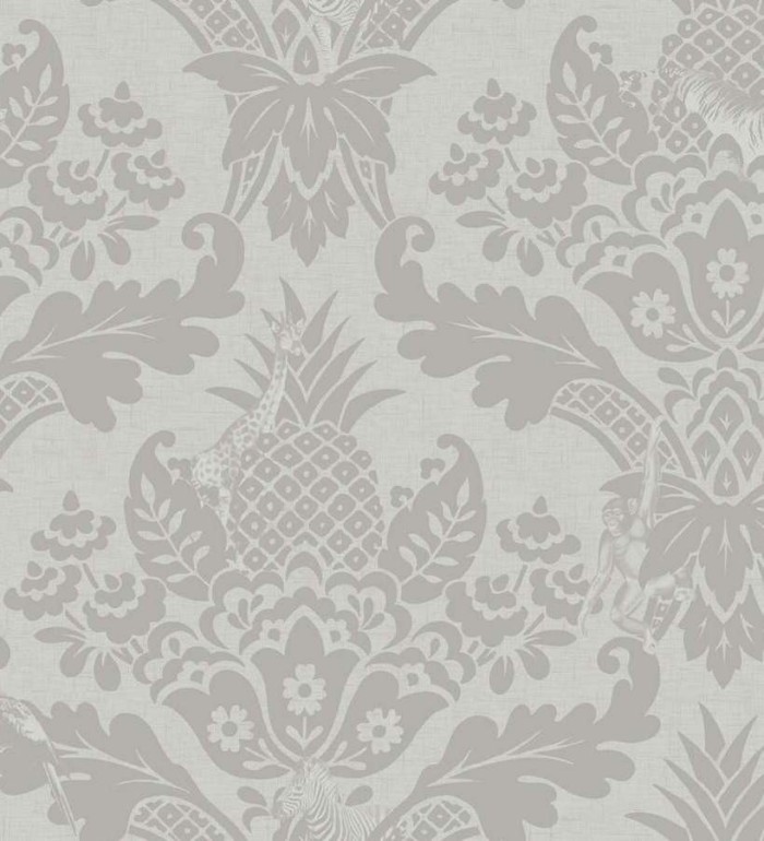 Papel pintado damasco moderno con animales exóticos - Turín 564592