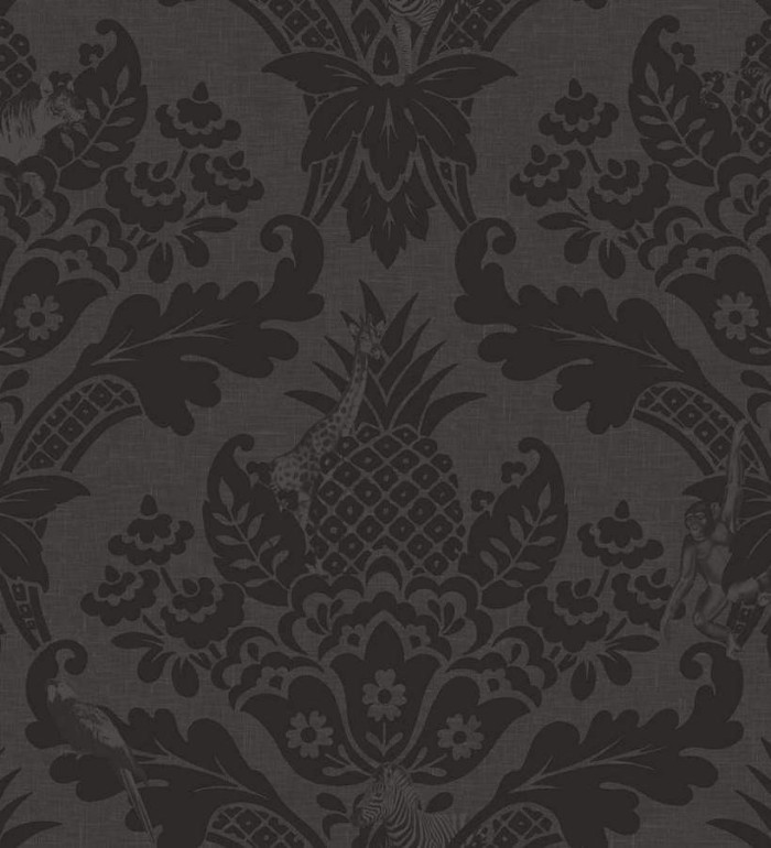 Papel pintado damasco moderno con animales exóticos - Turín 564593