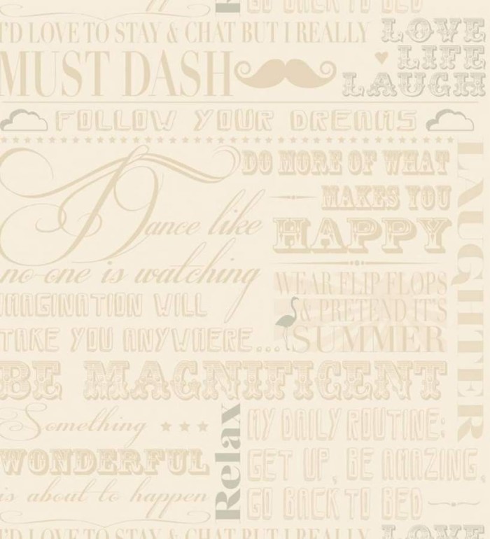 Papel pintado frases motivadoras y bigotes italianos sepia - Moustache 564604
