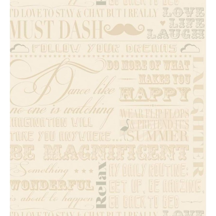 Papel pintado frases motivadoras y bigotes italianos sepia - Moustache 564604