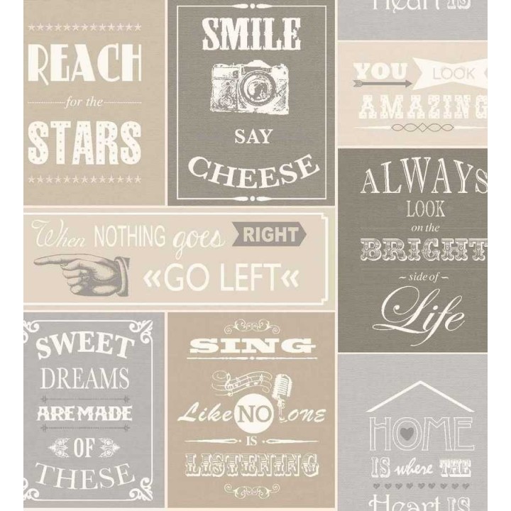 Papel pintado collage de carteles ingleses vintage - Avenue Dreams 564642