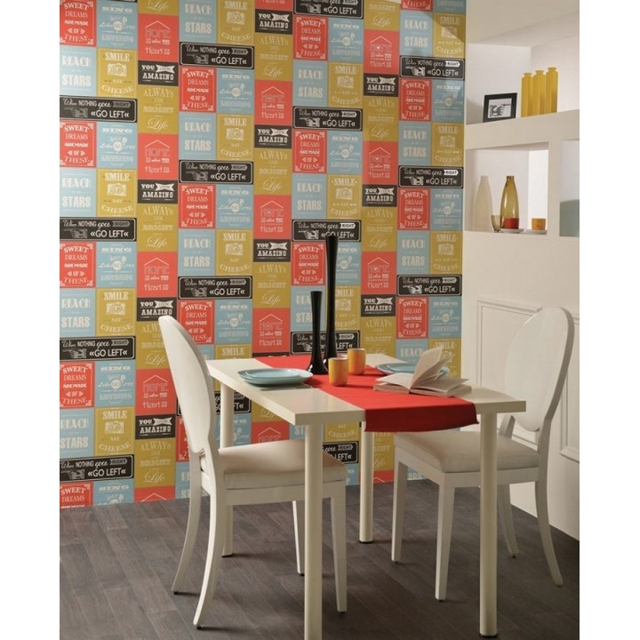 Papel pintado collage de carteles ingleses vintage - Avenue Dreams 564643