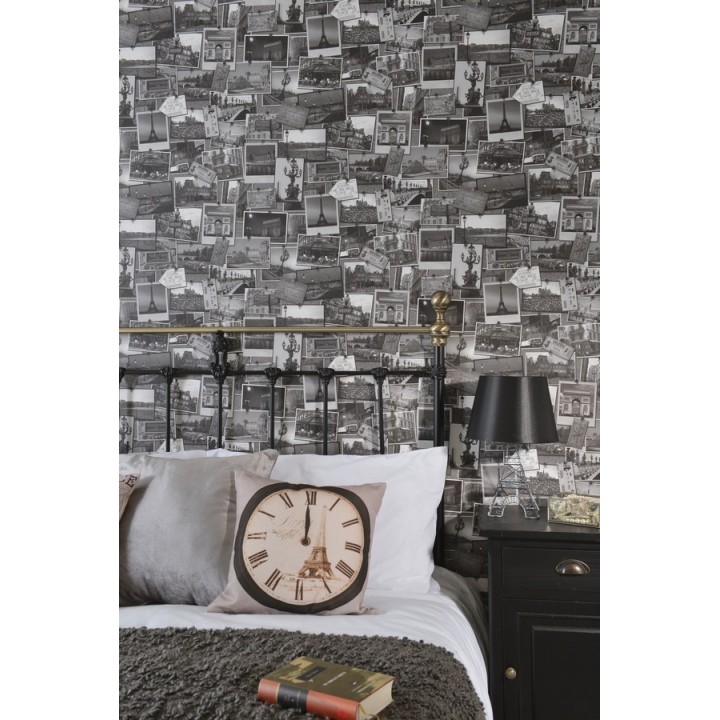 Papel pintado collage postales con monumentos de París - París 2 564645