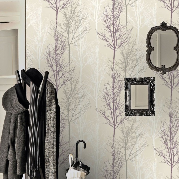 Papel pintado árboles desnudos estilo nórdico - Couvet 564652