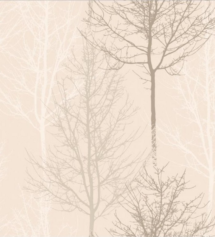 Papel pintado árboles desnudos estilo nórdico - Couvet 564653