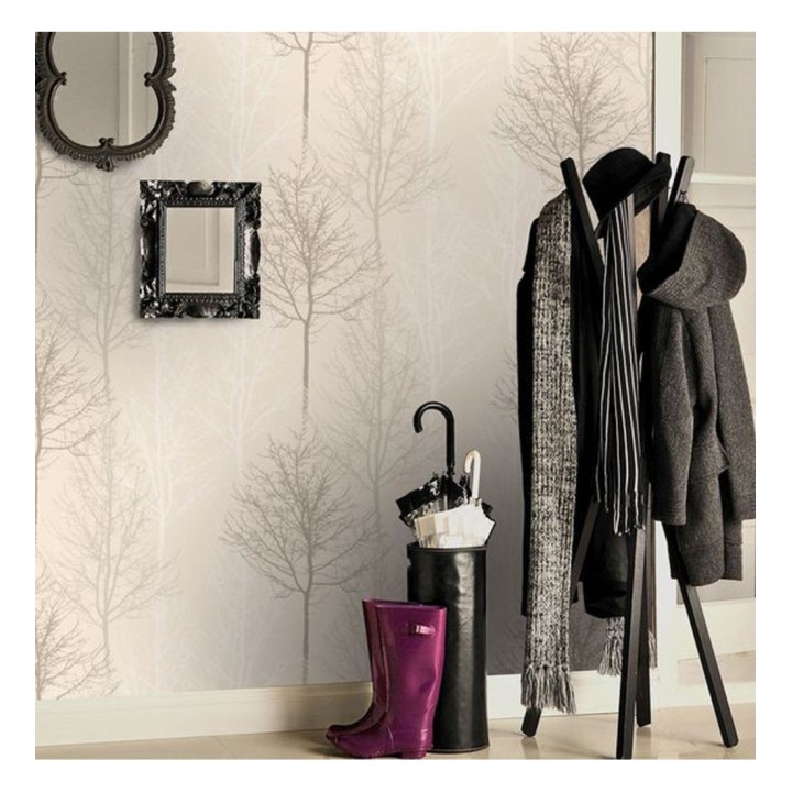 Papel pintado árboles desnudos estilo nórdico - Couvet 564653