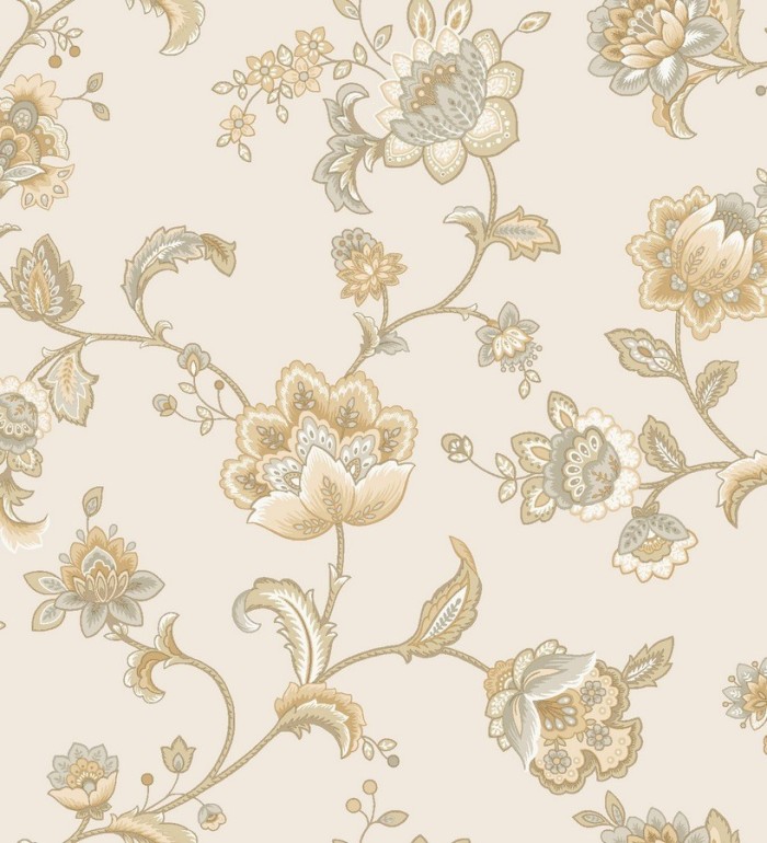 Papel pintado flores diseño cashmere moderno - Jamila 564662