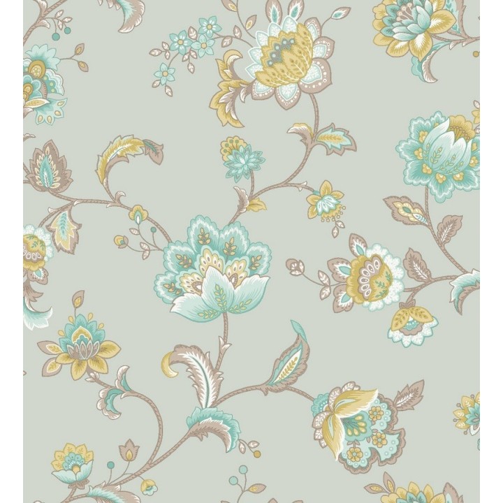 Papel pintado flores diseño cashmere moderno - Jamila 564664