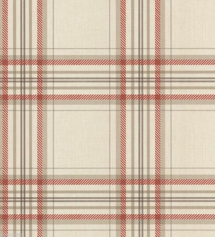 Papel pintado cuadro escocés azul oscuro - Nilton 564682