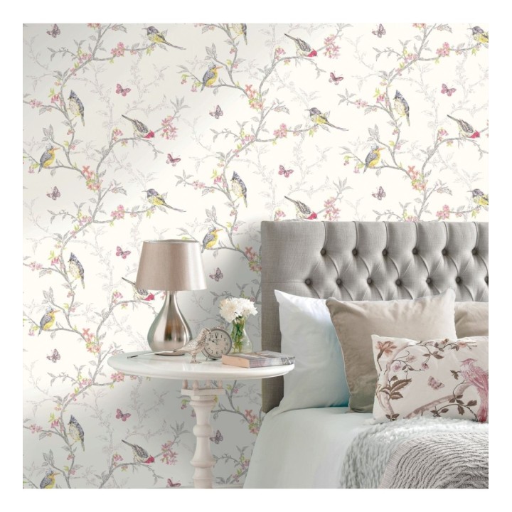 Papel pintado pájaros en ramas de árbol - Birdie 564683