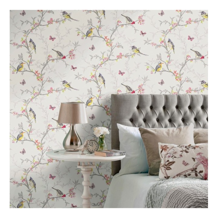 Papel pintado pájaros en ramas de árbol - Birdie 564684