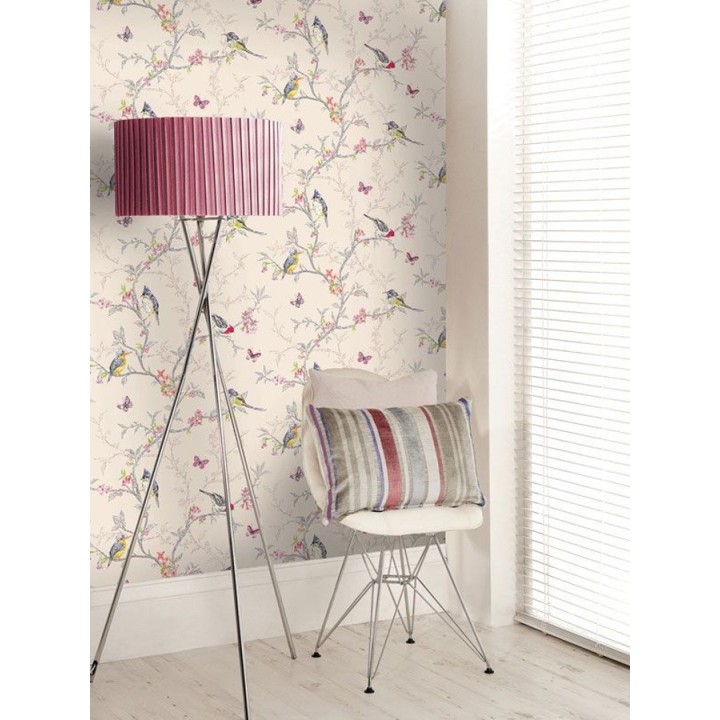 Papel pintado pájaros en ramas de árbol - Birdie 564685