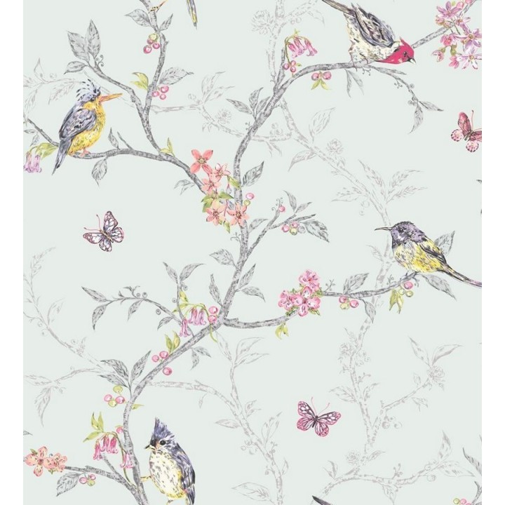 Papel pintado pájaros en ramas de árbol - Birdie 564686