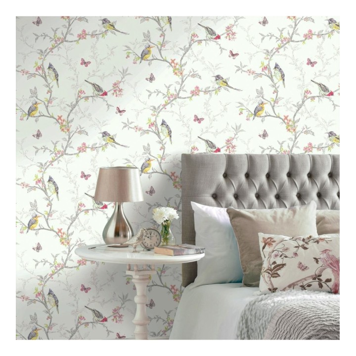 Papel pintado pájaros en ramas de árbol - Birdie 564686