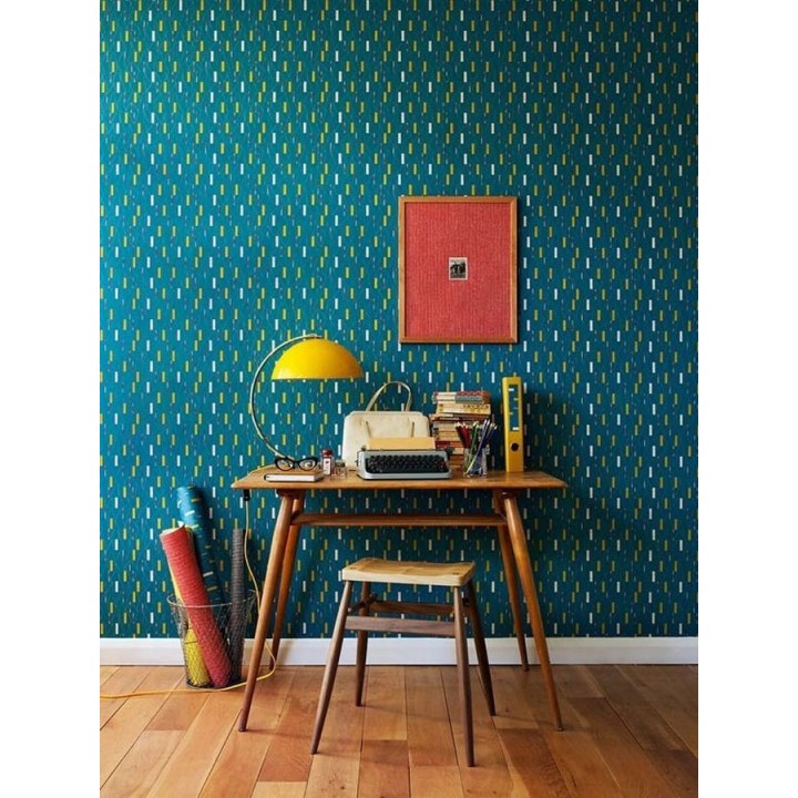 Papel pintado rectángulos pequeños abstractos - Nougé 564858