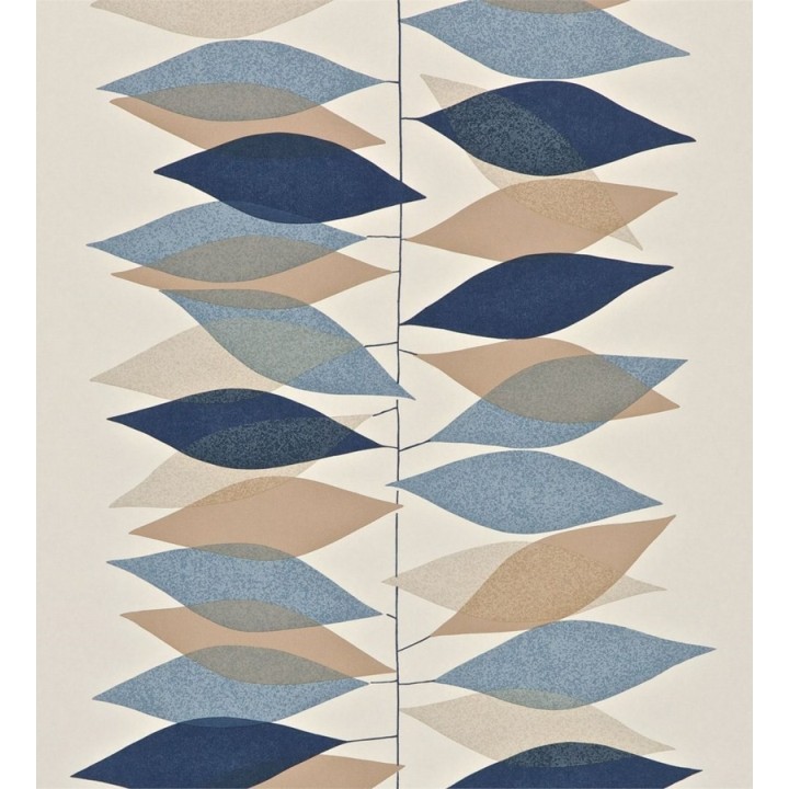 Papel pintado hojas elípticas modernas - Keaton 564872