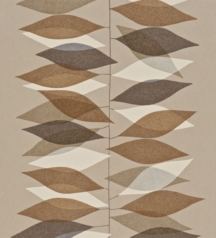 Papel pintado hojas elípticas modernas - Keaton 564873