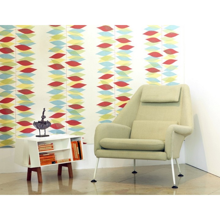 Papel pintado hojas elípticas modernas - Keaton 564874