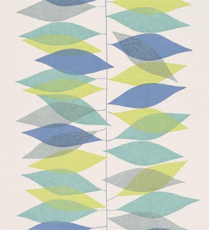 Papel pintado hojas elípticas modernas - Keaton 564876