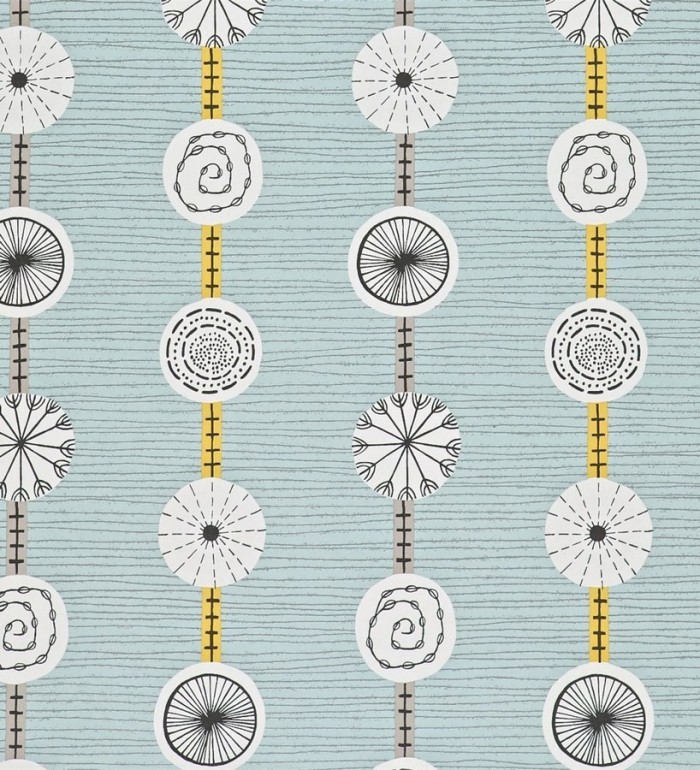 Papel pintado combinación de rayas y círculos abstractos - Cornell 564879