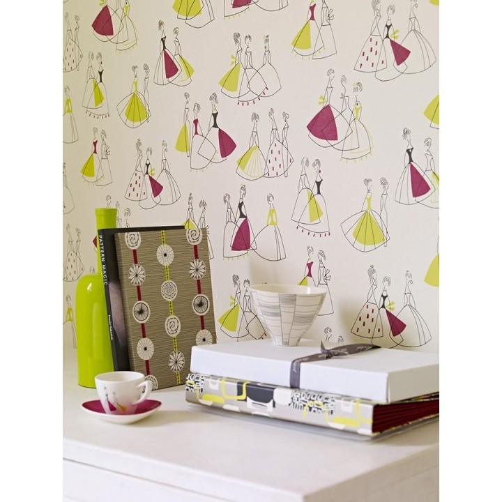 Papel pintado Art déco con inserciones doradas - Marlene 564882
