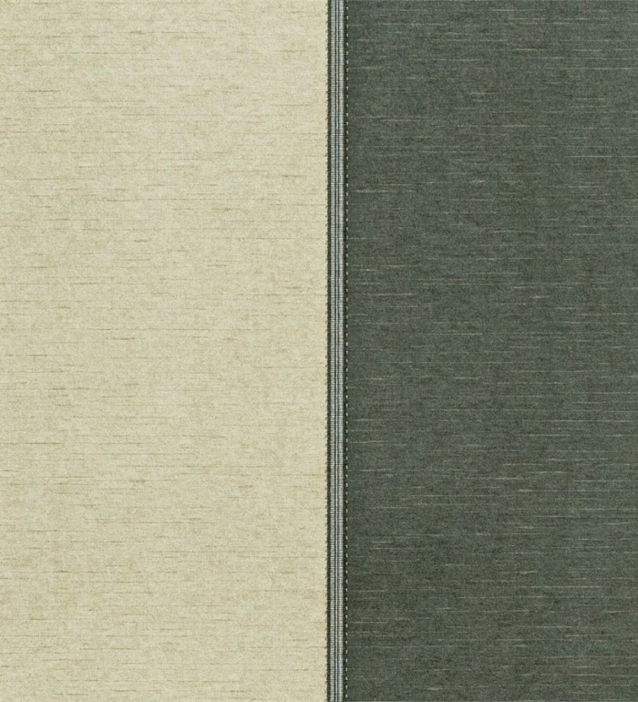 Papel pintado rayas anchas con remates textiles - Raya Linda 564888