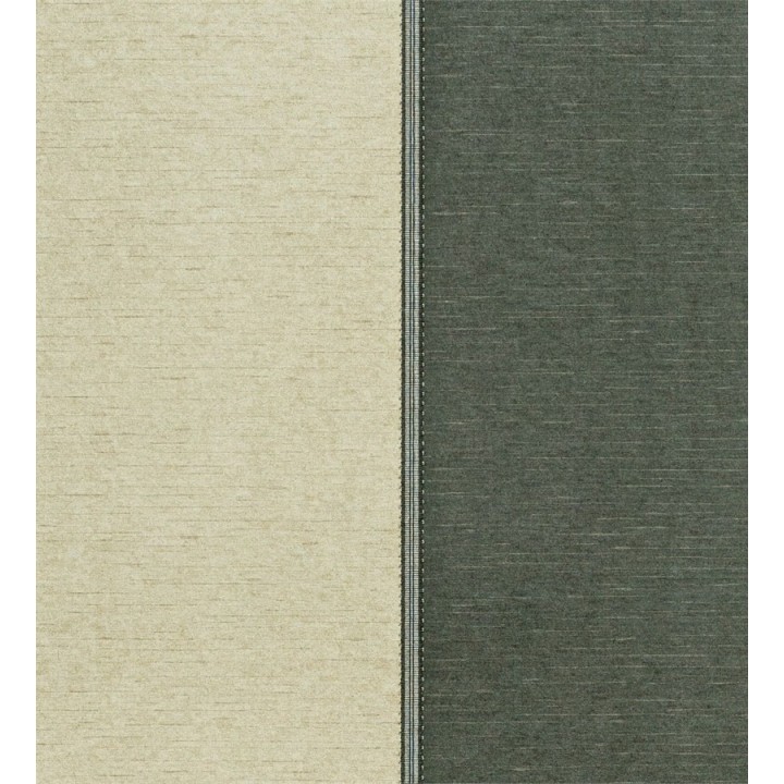 Papel pintado rayas anchas con remates textiles - Raya Linda 564888