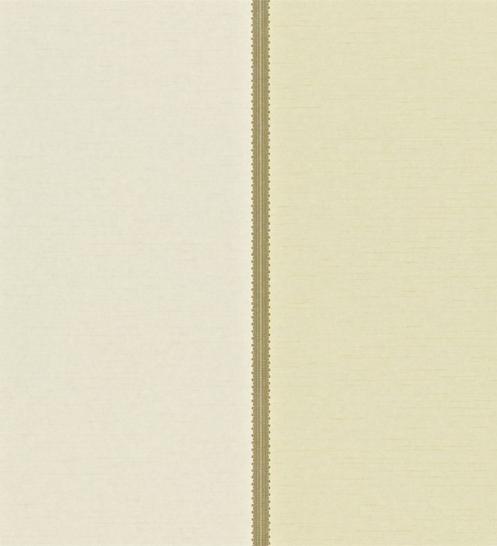 Papel pintado rayas anchas con remates textiles - Raya Linda 564890