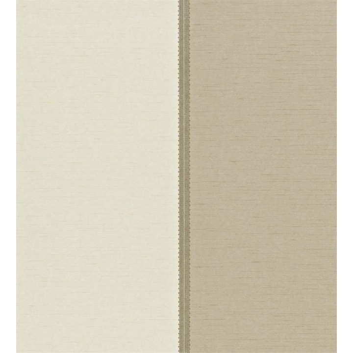 Papel pintado rayas anchas con remates textiles - Raya Linda 564891