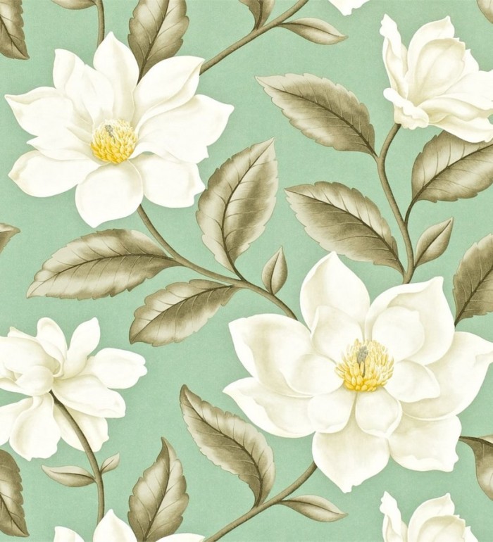 Papel pintado gardenias grandes inglesas - Morela 564896