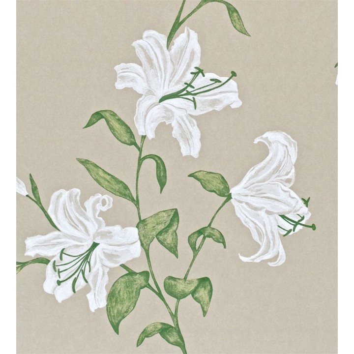 Papel pintado flores de trompeta artísticas - Jenevra 564904