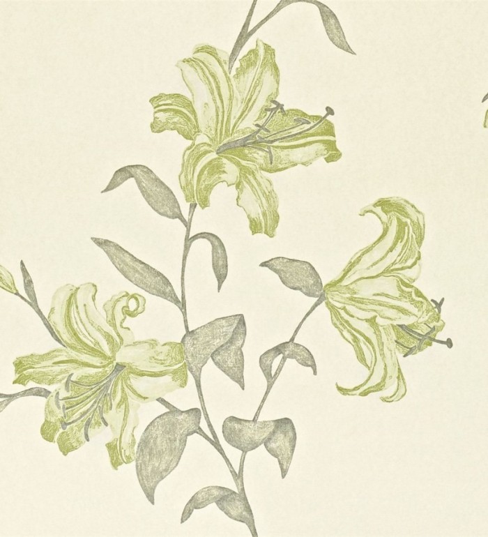 Papel pintado flores de trompeta artísticas - Jenevra 564907