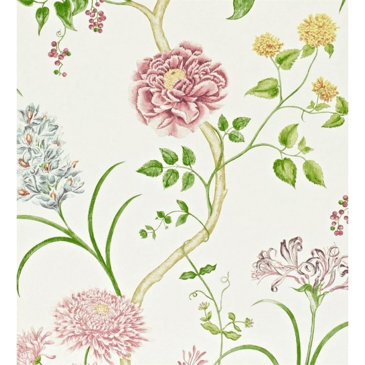 Papel pintado jardín de flores vintage inglés - Alissa 564910