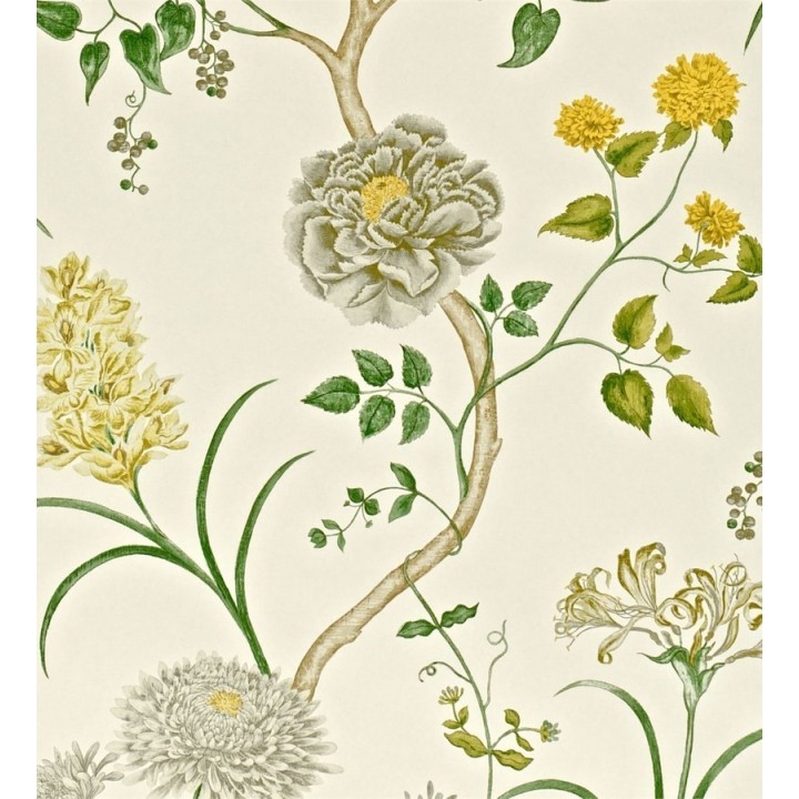 Papel pintado jardín de flores vintage inglés - Alissa 564911