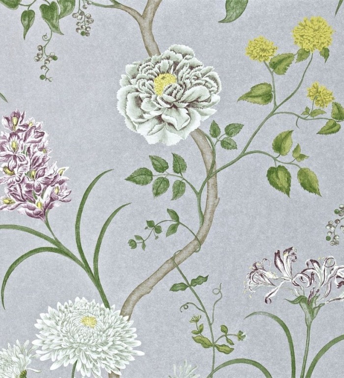 Papel pintado jardín de flores vintage inglés - Alissa 564912