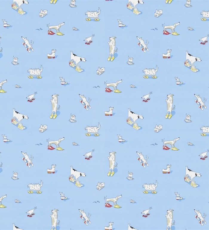 Papel pintado perros infantiles con zapatos coquetos - Clogs Dogs 564916