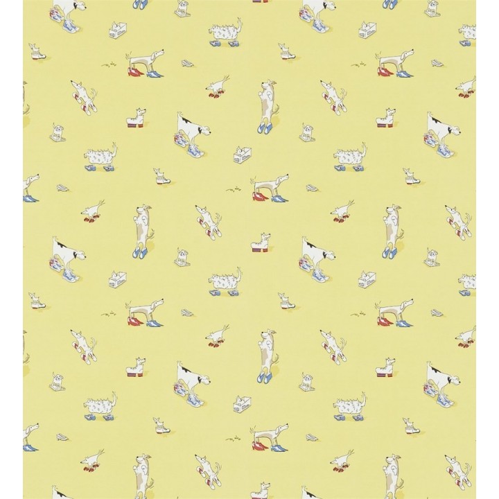 Papel pintado perros infantiles con zapatos coquetos - Clogs Dogs 564917