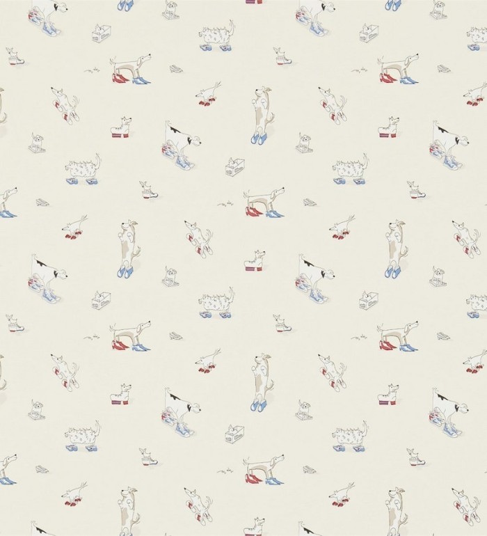 Papel pintado perros infantiles con zapatos coquetos - Clogs Dogs 564918