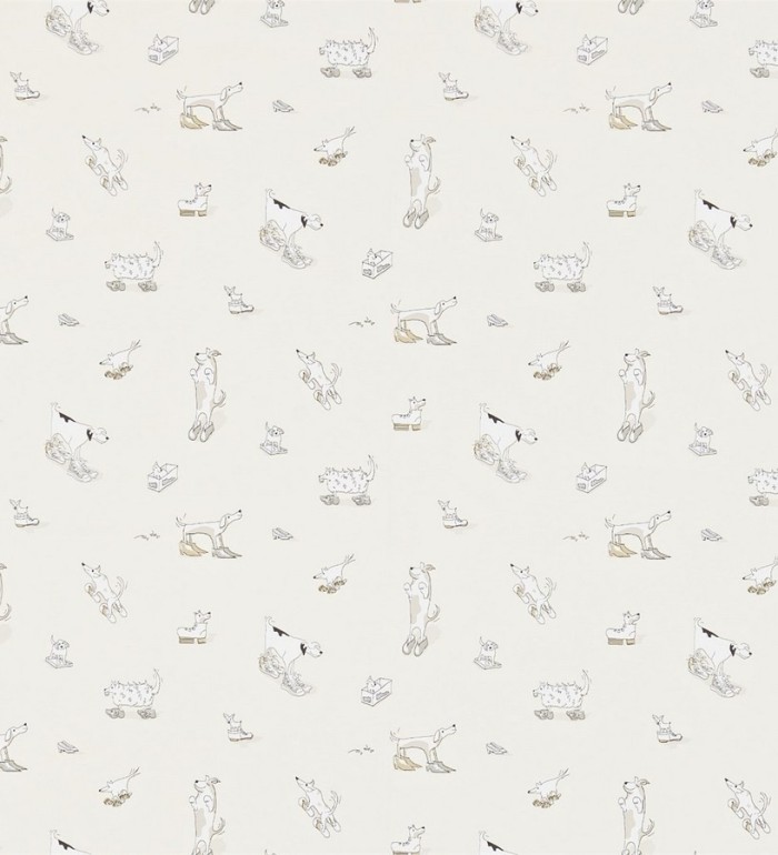 Papel pintado perros infantiles con zapatos coquetos - Clogs Dogs 564919