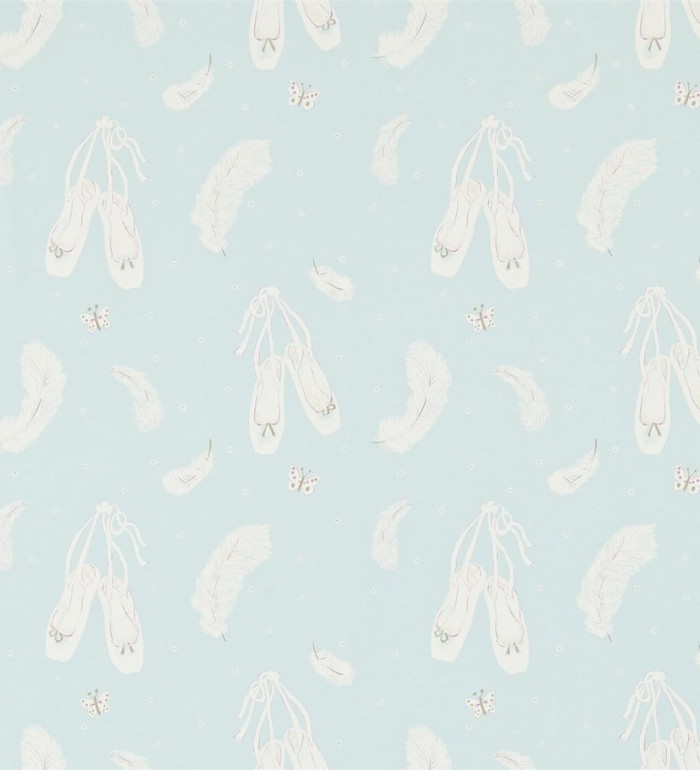 Papel pintado plumas y zapatillas de ballet - Glitter Slipper 564925