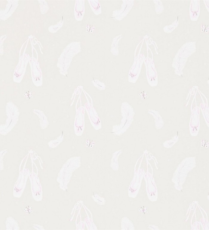Papel pintado plumas y zapatillas de ballet - Glitter Slipper 564926