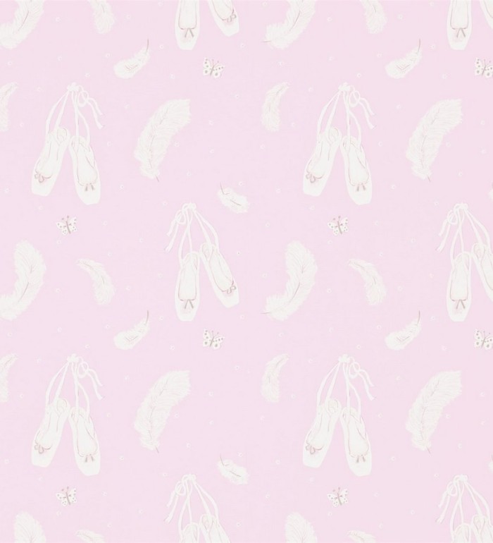 Papel pintado plumas y zapatillas de ballet - Glitter Slipper 564927