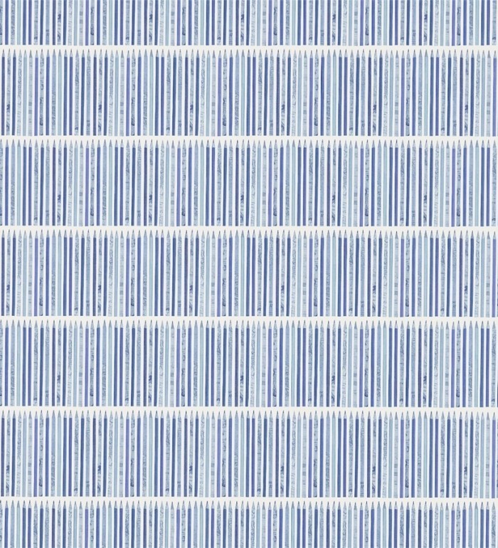Papel pintado rayas horizontales con lápices tonos azul - Colour Pencils 564937